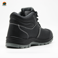 Sepatu Boots Keselamatan Kulit Warna Hitam Rocky Buffalo Hot Sale SBP Steel Toe Cap Anti Penetrasi dengan Horma 3E/4E