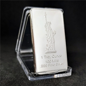 Lingote de barra de lingote revestido de oro de 1 oz, moneda conmemorativa de la Estatua de la <span class=keywords><strong>libertad</strong></span> americana - Product Image 6