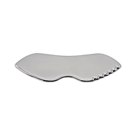 Peigne Gua Sha en Acier Inoxydable, Outil de Thérapie pour Lifting Facial et Massage du Cuir Chevelu et du Corps