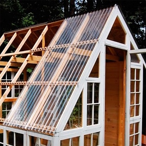 Feuilles de toiture en plastique PC gaufrées ondulées ignifuges en polycarbonate vierge de 2.8mm - Product Image 6