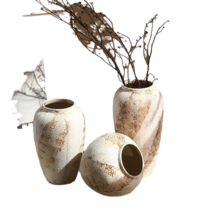 Vaso da Tavolo in Ceramica Rustica, Decorazione Vintage per Casa in Stile Fattoria Moderna - Product Image 3