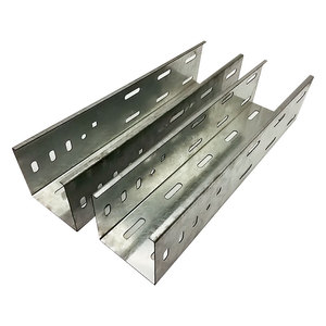 Cannelle porte-câbles en acier perforé pré-galvanisé pour systèmes de distribution d'énergie des bâtiments industriels - Product Image 3