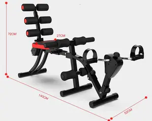 Silla abdominal multifuncional con giro para hombres, máquina de entrenamiento para abdomen, 6 en 1