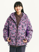 Blouson matelassé en nylon camouflage style américain, silhouette oversize inspirée de l'extérieur, coupe décontractée, vêtement utilitaire pour les trajets quotidiens, unisexe