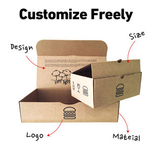 Scatola da forno per feste in cartone kraft per imballaggio alimentare da asporto ecologica personalizzata, scatola per alimenti per imballaggi alimentari da picnic - Product Image 2