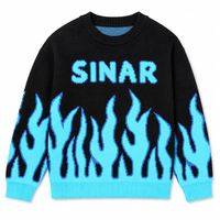 Pull Homme Décontracté Personnalisable avec LOGO, Motif Jacquard, Col Rond, Manches Longues, en Tricot pour Hiver