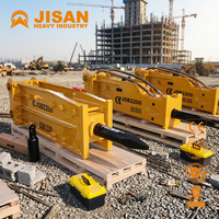Ciseaux hydrauliques JISAN 140 mm pour excavatrice, brise-roche pour démolition de béton