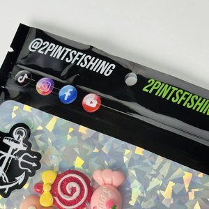 Bolsa de Cebo Biodegradable Personalizada, Señuelo de Pesca de Plástico Suave, Bolsa de Embalaje Impermeable con Ventana Transparente - Product Image 5