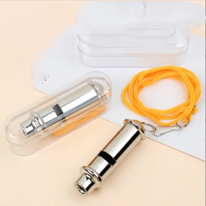 Sifflet d'entraînement pour animaux de compagnie en acier inoxydable, haute fréquence, sans noyau, son bicolore, super puissant - Product Image 6
