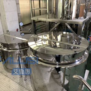 เครื่องผสมสูญญากาศแบบฝาพลิก 500 ลิตร พร้อมฝาเอียงสำหรับผสมแบบโฮโมจีไนเซอร์ สำหรับเครื่องผสมสูญญากาศอุตสาหกรรม สำหรับเครื่องสำอาง ยา และอาหาร - Product Image 4