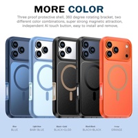 Coque de téléphone magnétique antichoc compatible PC, design animal, pour extérieur, couleurs contrastées mates, compatible IA