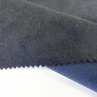 Tissu jersey tricoté laminé 100 % polyester de haute qualité pour veste, tissu suédé tissé collé