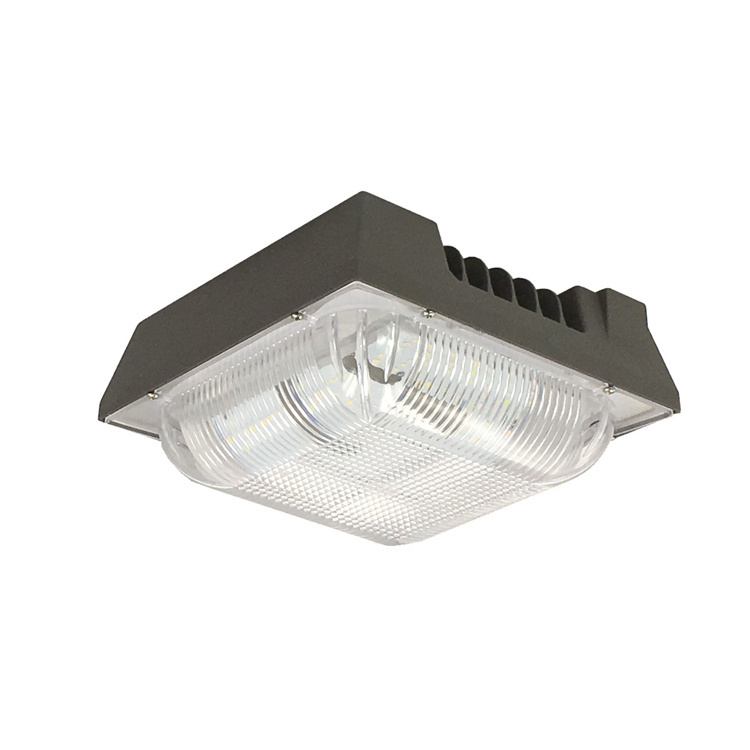 130lm/W IP65 50W led canopy light DLC ETL listed gas station led canopy light