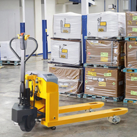 Nouvelle transpalette semi-électrique, capacité de charge de 2000 kg, tout-terrain, légère, pour une manutention efficace des matériaux