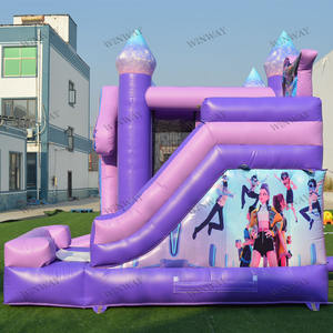 Castello Gonfiabile a Tema K-POP Demon Hunters con Scivolo per Feste all'Aperto e Noleggio per Bambini - Product Image 3