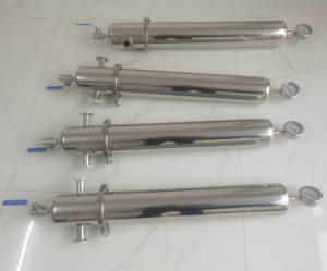 Sanitaire Voedingskwaliteit Triclamp Type Luchtstoom Roestvrijstalen Filterbuis Zeef Met Gesinterde 0.2 Um Cartridge - Product Image 2