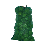 Zak met een trekkoord voor hout, aardappelen, uien, rood, oranje, geel of groen.