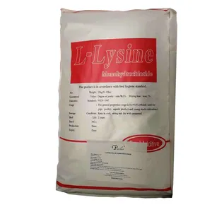 L lysine HCL poudre d'acides aminés de qualité alimentaire chlorhydrate de lysine 98% additifs alimentaires pour animaux