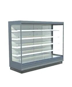 Supermarket refrigeration equipment low temperature upright refrigerated display cabinet freezer