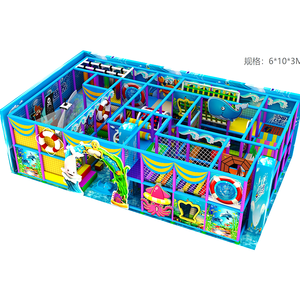 Ocean Theme Park Soft Play Ball <b>Pool</b> <b>Slide</b> Pirate Boat Spielplatz Naughty Castle Kids Indoor Playground - Product Image 2