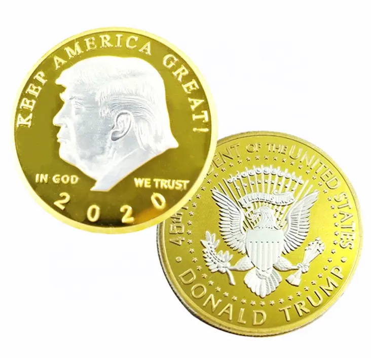 FS Prezzo A Buon Mercato Muoiono Metallo Impressionante Promozione Set di Monete 2020 Donald Trump Monete Commemorative Trump