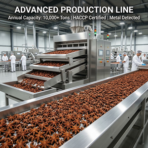 Conteneur de 20 pieds d'anis étoilé séché en vrac, ingrédient alimentaire et pour boissons, expédition rapide - Product Image 3