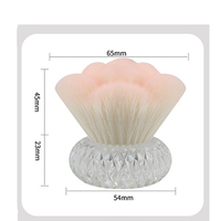 Nouvelle brosse à ongles multifonctionnelle en cristal, style champignon rose dégradé, à tête en forme de fleur, pour le nettoyage des ongles