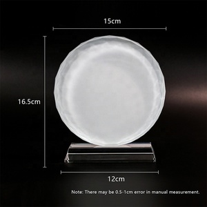 Cadre de médaille <span class=keywords><strong>photo</strong></span> <span class=keywords><strong>en</strong></span> <span class=keywords><strong>verre</strong></span> de cristal vierge de sublimation de haute qualité plaques de <span class=keywords><strong>verre</strong></span> de sublimation - Product Image 5