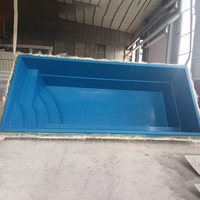 Usine personnalisée immeuble familial moderne 12m spa de nage piscine prix fibre de verre piscina piscine extérieure creusée