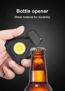 Super Bright <b>LED</b> <b>Work</b> <b>Light</b> Triangle Keychain Flashlight with Tripod Stand USB <b>Rechargeable</b> Magnetic Waterproof Multi-functional - Product Image 3