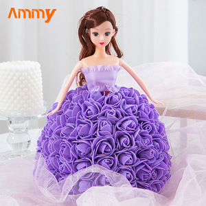AM-PE047 Ammy nuovo personaggio PE principessa rosa <span class=keywords><strong>serie</strong></span> bambola di fiori di schiuma per la festa della mamma di San Valentino regali per la festa del papà - Product Image 5