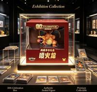 Figurines en papier Spitfire Dragon cracheur de feu, édition originale et authentique du 30e anniversaire de PTCG, collection chinoise