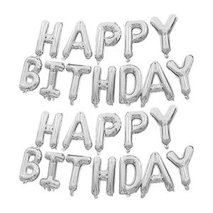 Decoración de Fiesta, Globo de Helio Metálico Dorado de 16 Pulgadas, Globo de Aluminio con la Frase '<span class=keywords><strong>Feliz</strong></span> Cumpleaños', Juego de Globos - Product Image 6