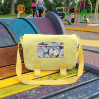 Sac à bandoulière en bandoulière style facteur rétro sac en toile unisexe élégant pour enfants pour les tout-petits ou la marche des garçons
