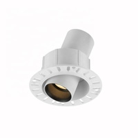 Prix d'usine, vente en gros, spot encastré circulaire moderne IP44 réglable, boîtier en aluminium, luminaire de plafond pour hôtel, bureau