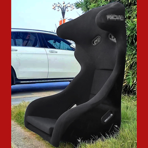 RE08 Volwassen Fluwelen Relaxfauteuil Inklapbare Sport Race Verstelbare Racestoel voor Race Drift Simulator - Product Image 2