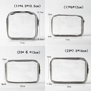 High Quality Customizable Color Custom Logo Travel Transparent <b>Clear</b> Large PVC Cosmetic <b>Bags</b> - Product Image 4