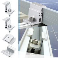 UISOLAR – Composants de montage solaire au meilleur prix : Serre-câble d'extrémité PV solaire réglable en aluminium, serre-câble intermédiaire, support de montage de panneau solaire