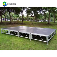 Plataforma de Escenario Móvil Impermeable de Bajo Costo con Bloqueo Rápido, Plataforma de Aluminio para Eventos y Conciertos