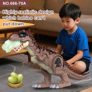 Dinosauro telecomandato per bambini deporre giocattoli con uova Spray elettrico tirannosauro Rex giocattoli sonori di simulazione di luce verde - Product Image 4