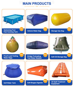 JLM Tanque de Agua <span class=keywords><strong>Cisterna</strong></span> Flexible de PVC para Almacenamiento Bolsa Potable Plegable y Portátil Riego Agrícola Autosoportante - Product Image 2