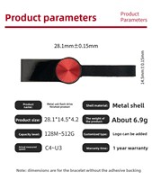 Flash Drive USB 2.0 Mini Logam Mewah dengan Logo Kustom KDATA Baru