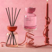 Diffuseur de parfum d'ambiance décoratif, désodorisant longue durée, grande capacité 200 ml, ensemble diffuseur à bâtonnets d'huiles essentielles