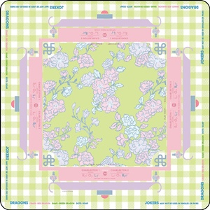 Tapis de jeu de mahjong américain de luxe OMM, 31,5 pouces, 33 pouces, 3 mm, imperméable, antidérapant, avec photos réelles, avec sac - Product Image 6