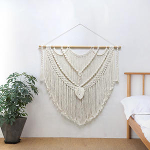 <span class=keywords><strong>Tapiz</strong></span> Decorativo de Pared de Macramé Hecho a Mano, Estilo Boho, 100% Algodón, para Decoración del Hogar, para Sala de Estar, DaiRui - Product Image 2