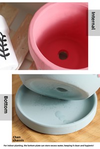 P268 Vente <span class=keywords><strong>en</strong></span> gros de petits pots de fleurs artificiels <span class=keywords><strong>en</strong></span> céramique <span class=keywords><strong>pour</strong></span> plantes succulentes - Product Image 4