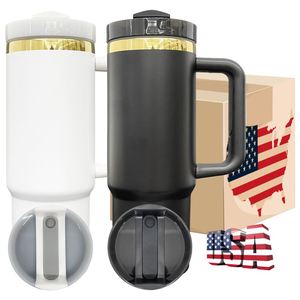 Gobelet isotherme de voyage plaqué or 30 oz avec revêtement en poudre pour gravure laser, cadeaux de Noël - Product Image 2