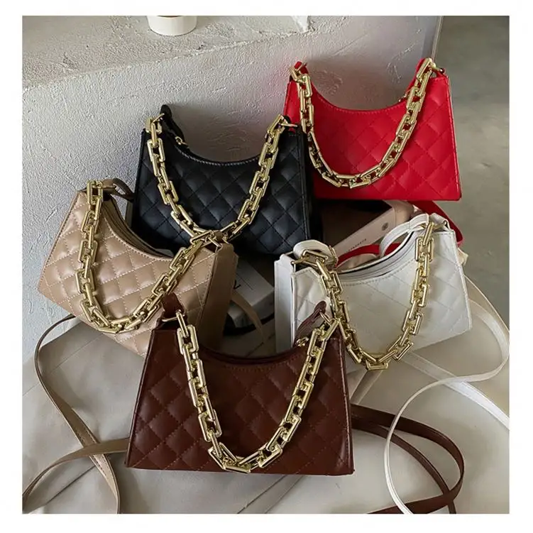 Hot Sale Arm Band Handbag Wholesale Women Cheap Handbag Purse Crossbody Gold Chain Shoulder Bag For Women