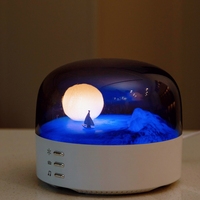 Lampe de table LED Moon-Veilleuse LED pour la décoration de la maison, l'étude, le bureau et le salon