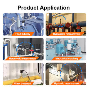 Hck 4-20ma שטוח סרט הממברנה פירים סניטריים סניטריים סרעפת לחץ חיישן 0-10 בר - Product Image 3